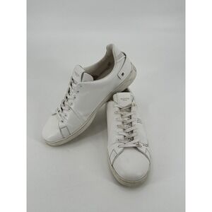 Valentino Garavani Backnet White Lace Up Leather Sneakers Men's 46 US‎ 13